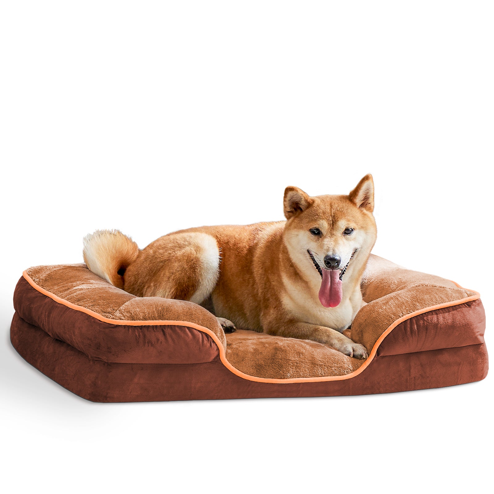Memory Foam Pet Bed For Small Dogs & Cats With Washable non-slip base.