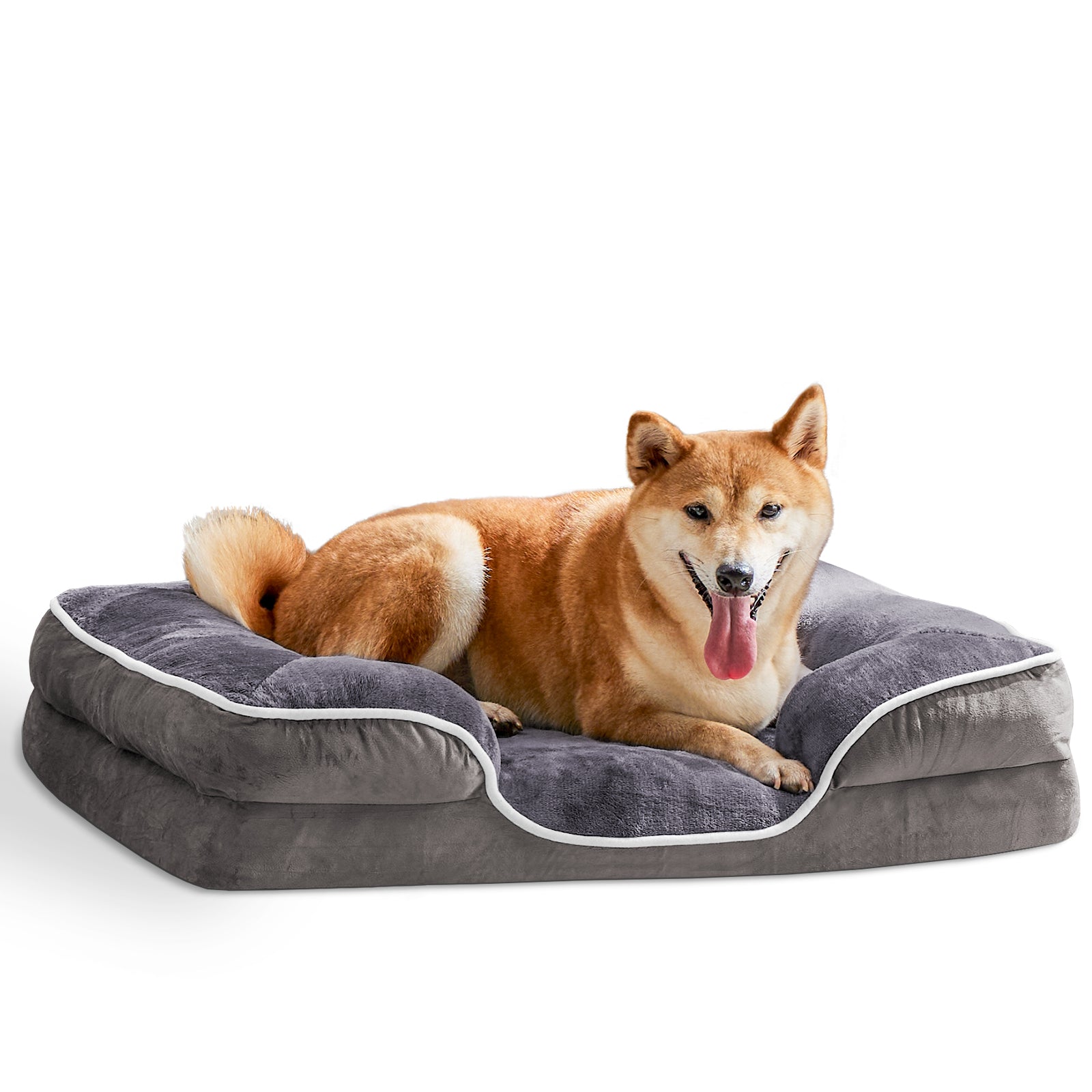 Memory Foam Pet Bed For Small Dogs & Cats With Washable non-slip base.